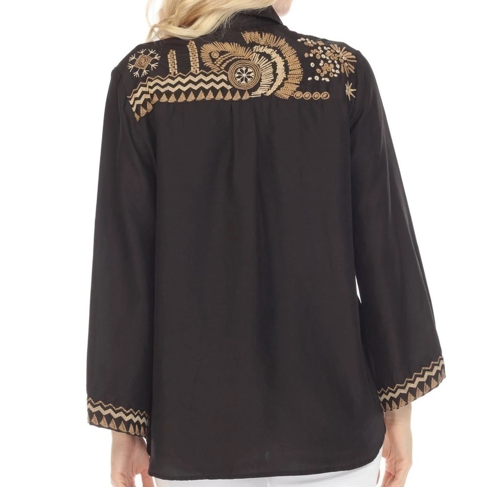JOhNNY WAS SILK ANTONIA KIMONO SHIRT/KIMONO NWT (extremely oversized) - Picture 2 of 14